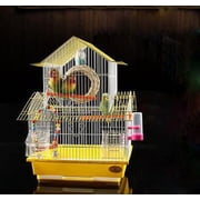 Mr.Garden Bird Cage For Parakeet, White and Yellow Color