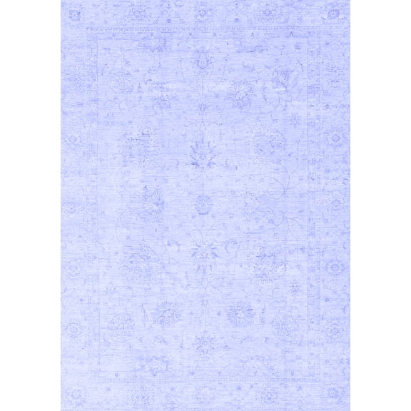 Ahgly Company Indoor Rectangle Oriental Blue Traditional Area Rugs, 2' x 5'