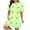 608#Mint Green, variant on HSHMT Women's Sleepwear Plus Size Casual Sleep Dress Women's Plus Heart Print Short Sleeve Round Neck Medium Stretch Loose Nightdress Valentine's Day Nightdress