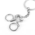 thumbnail image 4 of Keychain Silver Bicycle Riding Keyring Solid Lightweight Cycling Storage Tools Ergonomic Design Connecting Fasteners Jewelry Decoration, 4 of 5