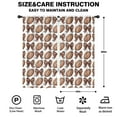 thumbnail image 2 of Blackout Kids Curtains,Brown Footballs and Bows Pattern Childrens Insulated Curtains Set Of 2,Bedroom Essentials,Toddler Room Decor 42"x84", 2 of 5