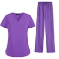 thumbnail image 1 of Nurse Work Clothing Nursing Uniform Scrub Set Women Durable Work Clothes for SPA M, 1 of 6
