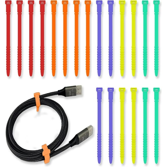 Silicone Zip Ties, 7\