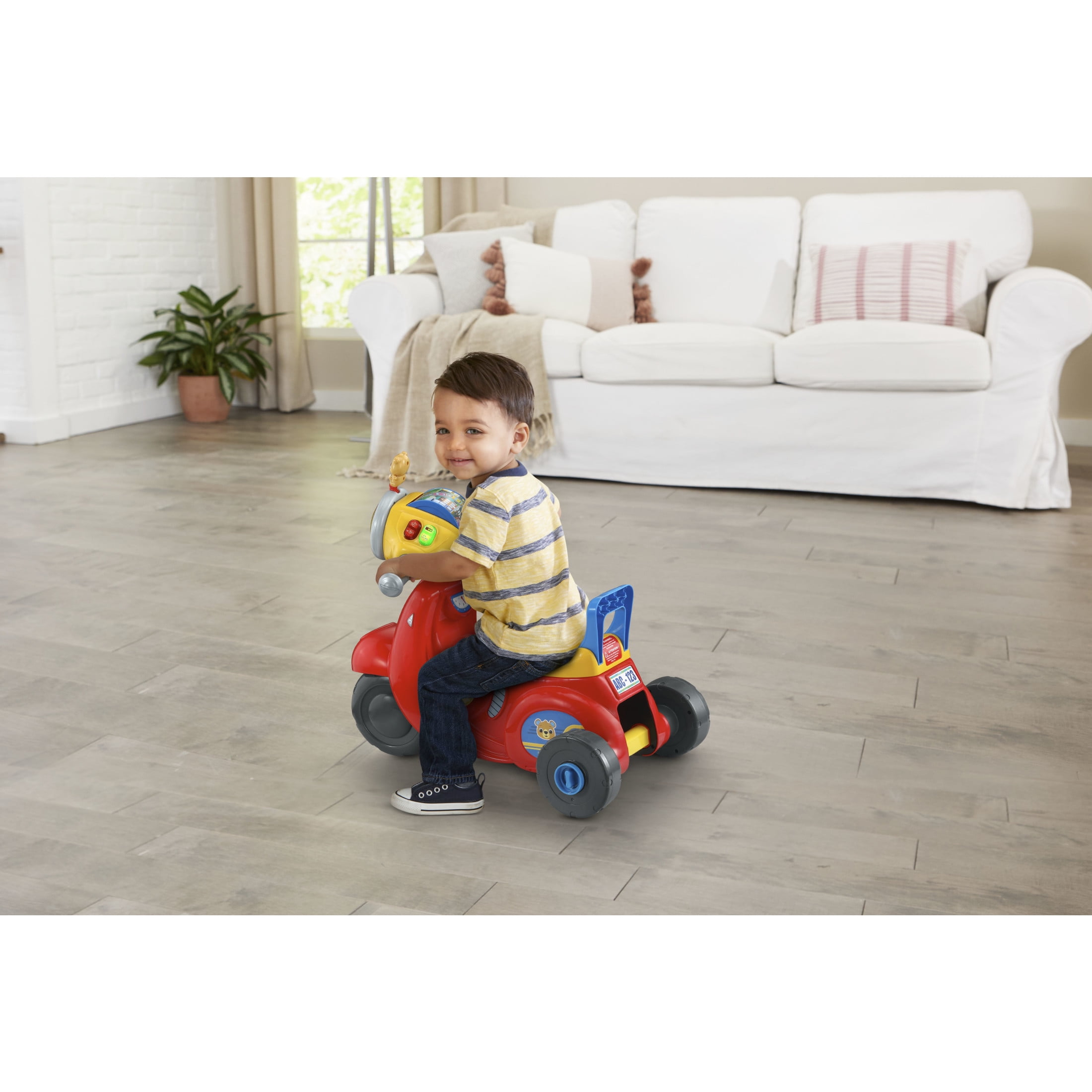VTech 2-in-1 Map & Go Scooter, Battery Powered Ride-On, Baby and Toddler Toys