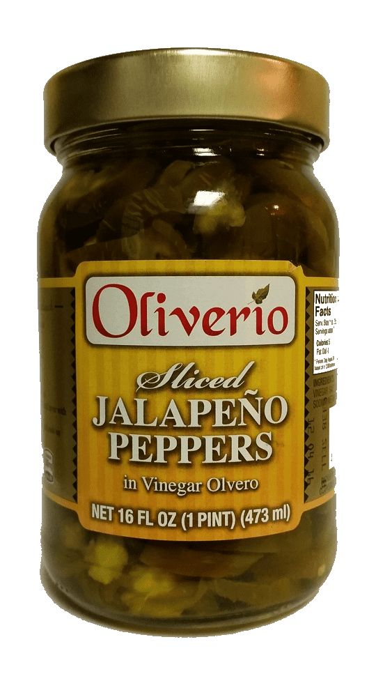 Oliverio Sliced Jalapenos in Vinegar Olvero, 16oz