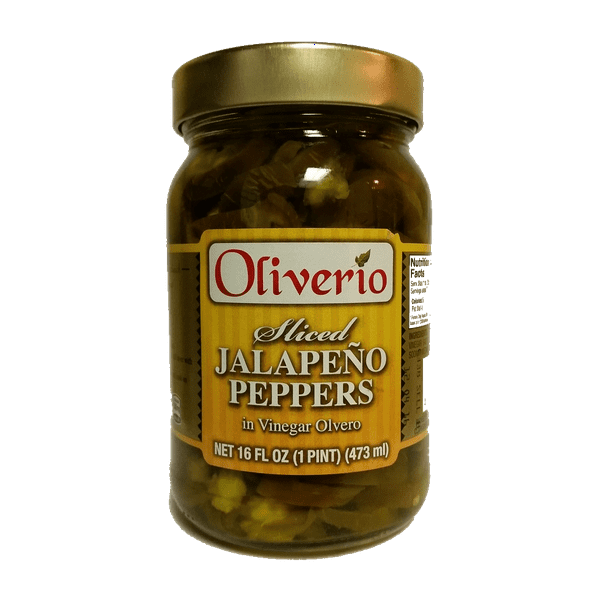 Oliverio Sliced Jalapenos in Vinegar Olvero, 16oz