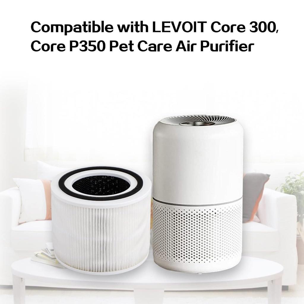 2 Pieces HEPA Filter Cartridge Filtration Air Purifier Filter Replacement Filter Air Cleaners Filter Plastic Material