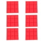 thumbnail image 4 of Paneles de Absorción de Sonido de Espuma Acústica de 6 Uds para Tratamiento Acústico rojo, 4 of 9