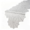thumbnail image 2 of UALSRZL Halloween Decorations Lace Cloth, 96x18 Halloween Spider Web Table Runner, White Lace Table Runner for Halloween Party Dinner Table Wall Decor, 2 of 7