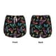 thumbnail image 3 of Balery Rainbow Butterflies Pantalones cortos deportivos para mujer con forro y dos bolsillos, elásticos, para entrenamiento, gimnasio, yoga-X-Large, 3 of 7
