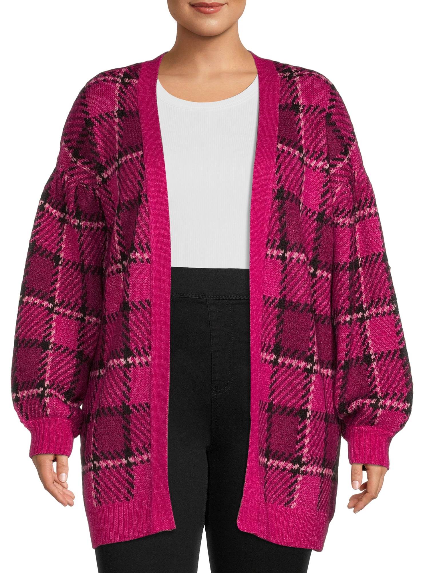 Terra & Sky Women's Open Front Cardigan