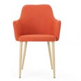 thumbnail image 7 of Fabric Upholstered Armchairs, Light Walnut Legs / Comfortable Dining Experience, 7 of 7