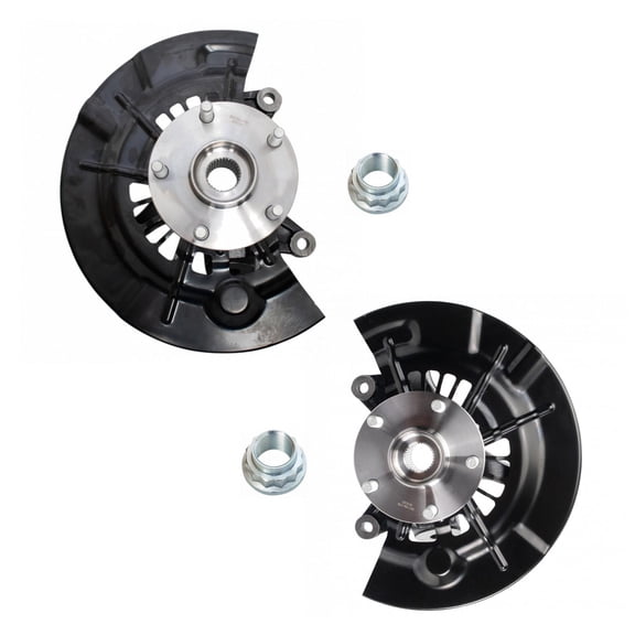 TRQ 2pc Complete Wheel Bearing & Steering Knuckle Assembly Set for 13-16 Avalon BHA34214