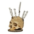 thumbnail image 1 of Soporte para cuchillos de calavera para almacenamiento de cocina, soporte para cuchillos de esqueleto, estante para cabeza de almacenamiento de cocina de terror, decoración de estante de alm, 1 of 5