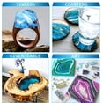 thumbnail image 3 of Epoxy Resin AB Part - 20oz Crystal Clear Resin Kit for Art Craft Resin Jewelry Making River Tables Casting and Coating 10 Mica Pigments, 2 Glow in The Dark Colors, 3 Accessories, 3 of 3