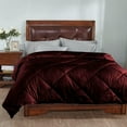 thumbnail image 2 of DNG Creations 1 Piece Stripe Diamond Comforter - California King Size - 550 GSM All Season 100% Egyptian Cotton, 800 Threads Count ( Stripe Wine Colour ), 2 of 7