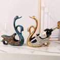 thumbnail image 4 of Wine Cabinet Swan Ornaments, Swan Wine Rack Light Luxury Style  For Living Room Blue,Gold, 4 of 8