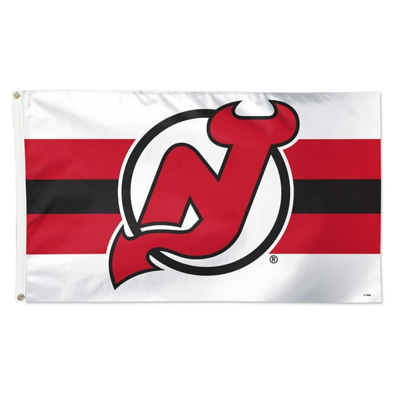WinCraft New Jersey Devils 3' x 5' Horizontal Stripe Deluxe Single-Sided Flag