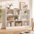 thumbnail image 5 of Costway 3-tier Open Bookcase 8-Cube Floor Standing Storage Shelves Display Cabinet White, 5 of 10