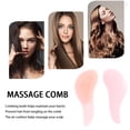 thumbnail image 3 of Peine para desenredar enredos portátil Herramienta de peinado de cepillo de masaje para el cabello (rosa) Likrtyny Cuidado Belleza, 3 of 7