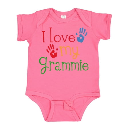 

Inktastic I Love My Grammie Gift Baby Boy or Baby Girl Bodysuit