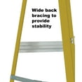 thumbnail image 4 of Louisville Ladder 8’ Fiberglass Step Ladder, 250-lb Capacity, W-3114-08, 4 of 4
