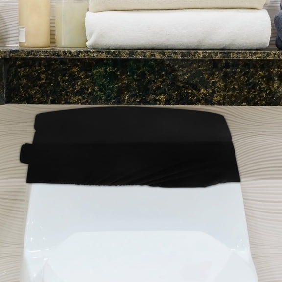 TABLZONE Universal Polyester Toilet Cover , Easy to Install, Assorted Colors, 2-Pack Bathroom Accessories