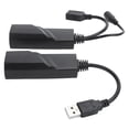 thumbnail image 4 of Adaptateur d'Extension, CAT5E / CAT6 RJ45 Adaptateur Convertisseur Extender USB Câble d'Extension de Charge pour Webcams pour Imprimantes pour Claviers US Plug, 4 of 8