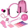thumbnail image 2 of TYPPKMM Pilates Kit for Women – Complete Pilates Equipment Set with Ring 14 Pcs, ‎Pink, 2 of 2