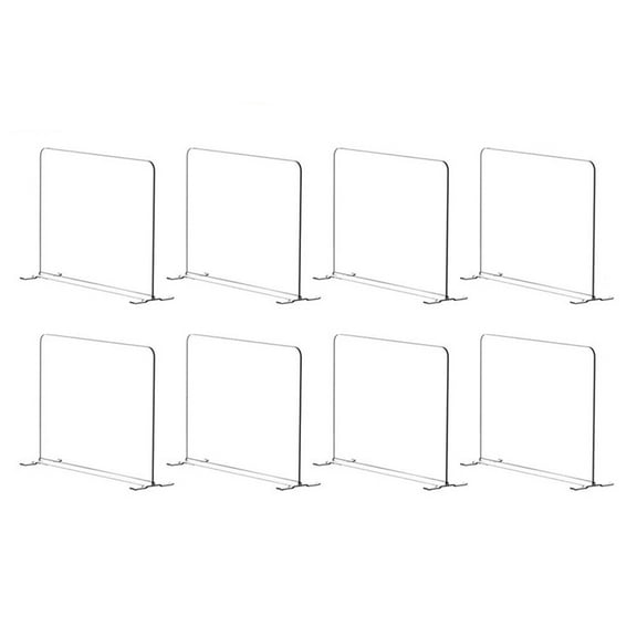 Home 8 Pack Acrylic Shelf Dividers for Closet Organization - Closets Shelf and Closet Separator for Storage