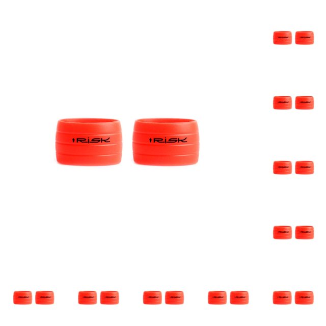 Soidarity Tapón de cinta para manillar antideslizante, 2 uds., resistente al desgaste, resistente al desgaste, cubierta de protección de anillo Rojo 10piezas