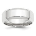 thumbnail image 7 of 14K White Gold 8mm Bevel Edge Comfort Fit Band Ring Size 7.5, 7 of 7