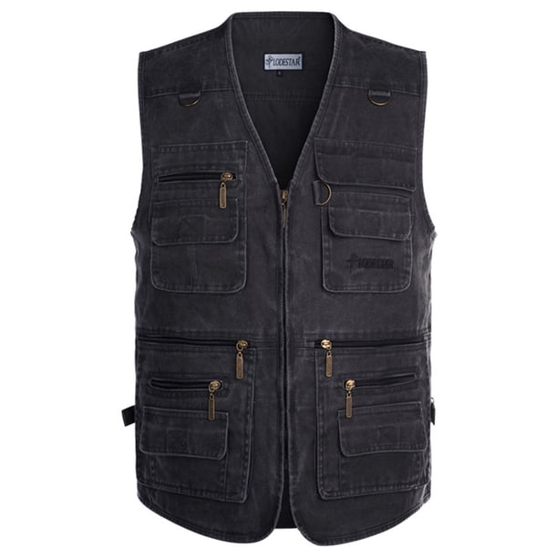 SAYOO Chaleco exterior sin mangas para hombres SAYOO moda