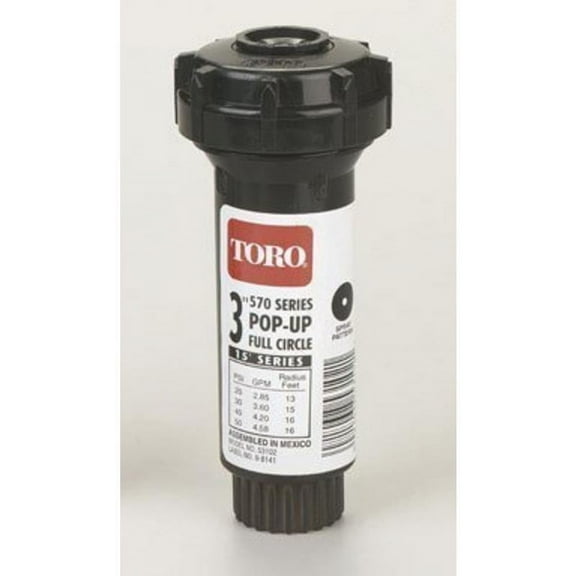 360 Deg Arc 15' Fix Spray Sprinkler Toro Sprinklers 53102 021038531021