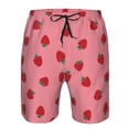 thumbnail image 4 of Naloa Strawberries Men's Beach Shorts, Surfing shorts, Swim trunks, Quick Dry Swim Trunks for Surfing Beach Fun - Medium, 4 of 9