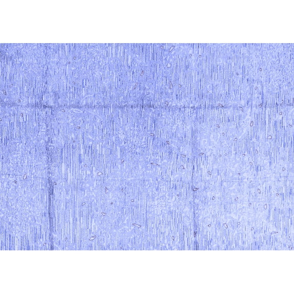 Ahgly Company Machine Washable Indoor Rectangle Abstract Blue Modern Area Rugs, 6' x 9'