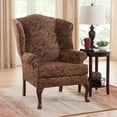 thumbnail image 2 of Pemberly Row Traditional Wing Back Accent Chair in Red Finish, 2 of 7