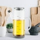 thumbnail image 3 of Botella Dispensadora de Aceite de Vidrio 750ml | Soporte de salsa de soja para vinagre de aceite de oliva de borosilicato a prueba de fugas con incrustaciones y boquilla sin goteo | Fácil de limpiar, 3 of 6