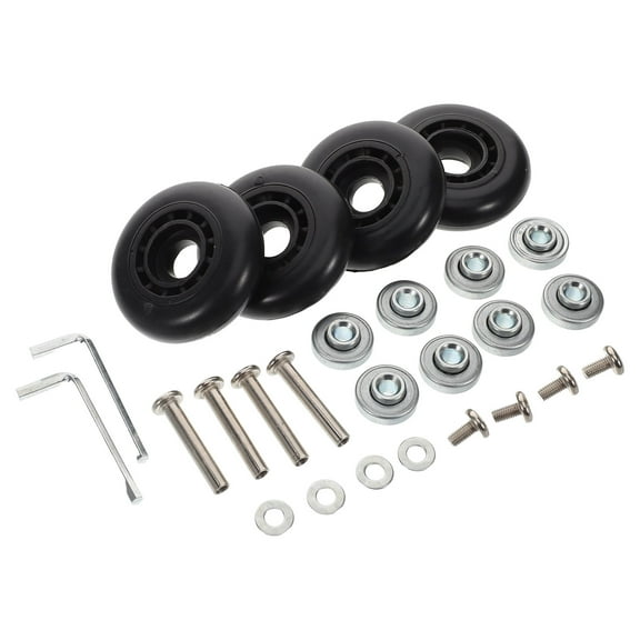 FRCOLOR 4pcs Luggage Suitcase Wheels Trunk Wheels Replacement Wheels Suitcase Universal Luggage Spare Parts
