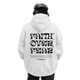 thumbnail image 3 of Christian Hoodies for Men 2025 Faith Over Fear Hoodie Graphic Hoodie with Pockets Hooded Sweatshirt Pullover Tops, 3 of 5