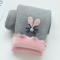 thumbnail image 2 of Tanhomme Girls Fleece Lined Leggings Winter Warm Tights Thick Elastic Thermal Pants for Kids Girls'Leggings Autumn Winter Thickened Cotton Pants Children Plush Cotton Pants Big Kids Warm Winter, 2 of 5