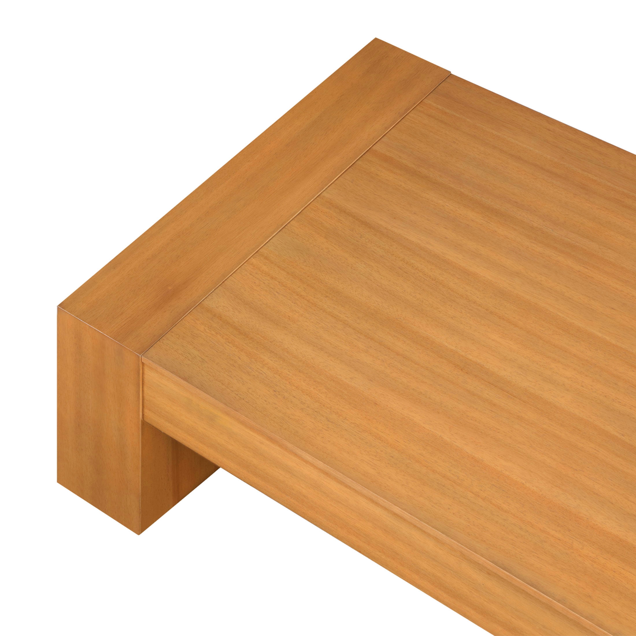 Better Homes & Gardens Ezra Oversized Coffee Table, Living Room, Light Honey