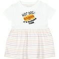 thumbnail image 3 of Inktastic Hot Dog It's Summer Time Cute, Smiling Hot Dog Girls Baby Dress, 3 of 5