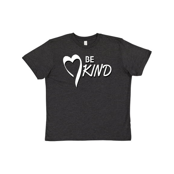 Inktastic Be Kind with Heart Ribbon in White Text Youth T-Shirt