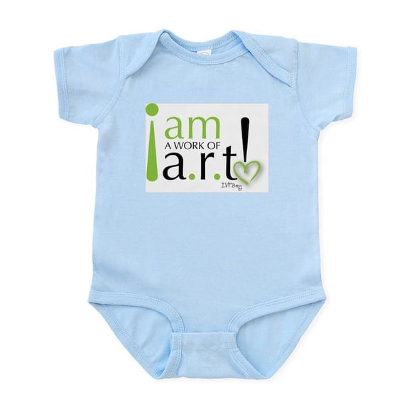 CafePress - I Am A Work Of A.R.T! - Baby Light Bodysuit, Size Newborn - 24 Months