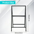 thumbnail image 2 of Heavy Duty A-Frame Sidewalk Sign 24x41.3 Inch, Slide-In Folding Metal Frame for Outdoor Advertising for Cafes, Retail Stores, Sidewalk Promotions(C), 2 of 9