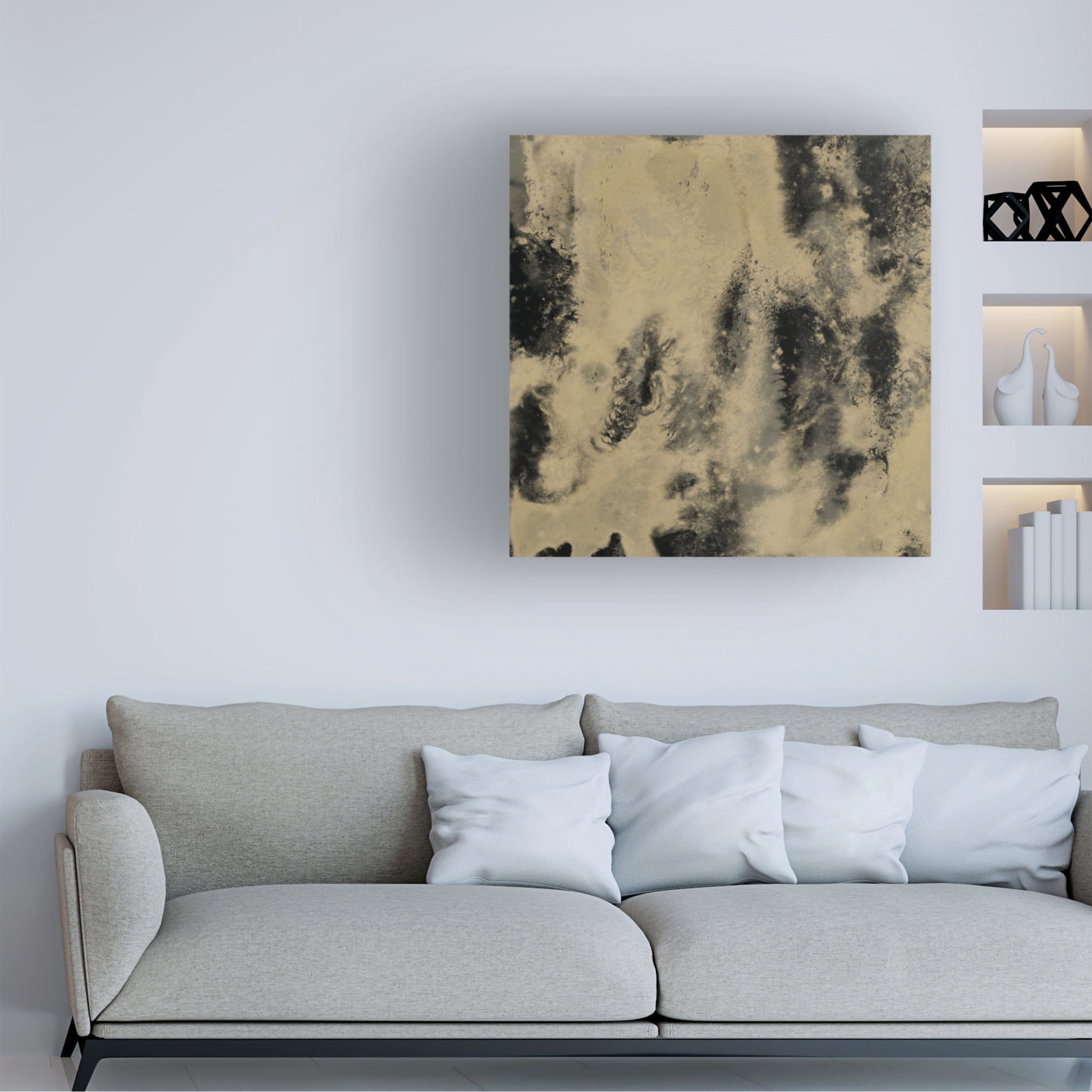 Trademark Fine Art June Erica Vess  Onyx Nebula IV Canvas Wall Art