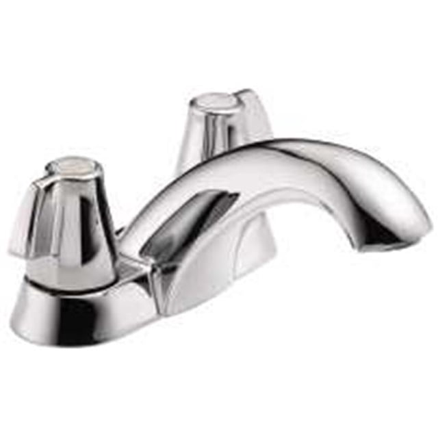 mpany Delta Lavatory Faucet Two Blade Handles Lead Free Chrome