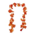 thumbnail image 5 of WHAMVOX 1pc Artificial Maple Leaf Garden Wedding Party Decoration Photo Props (Red), 5 of 8