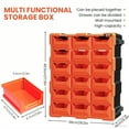 thumbnail image 2 of AIRJA 18-Drawer Parts Organizer Cabinet, Plastic Storage Drawers for Hardware & Tools, Desktop or Wall-Mounted, 2 of 7